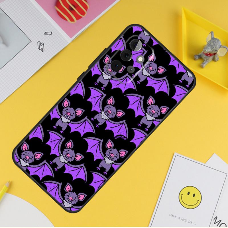 Halloween Vampire Bats Case For Samsung Galaxy A54 A34 A14 A13 A33 A53 A12 A32 A52 A71 A51 A15 A25 A35 A55 Cover