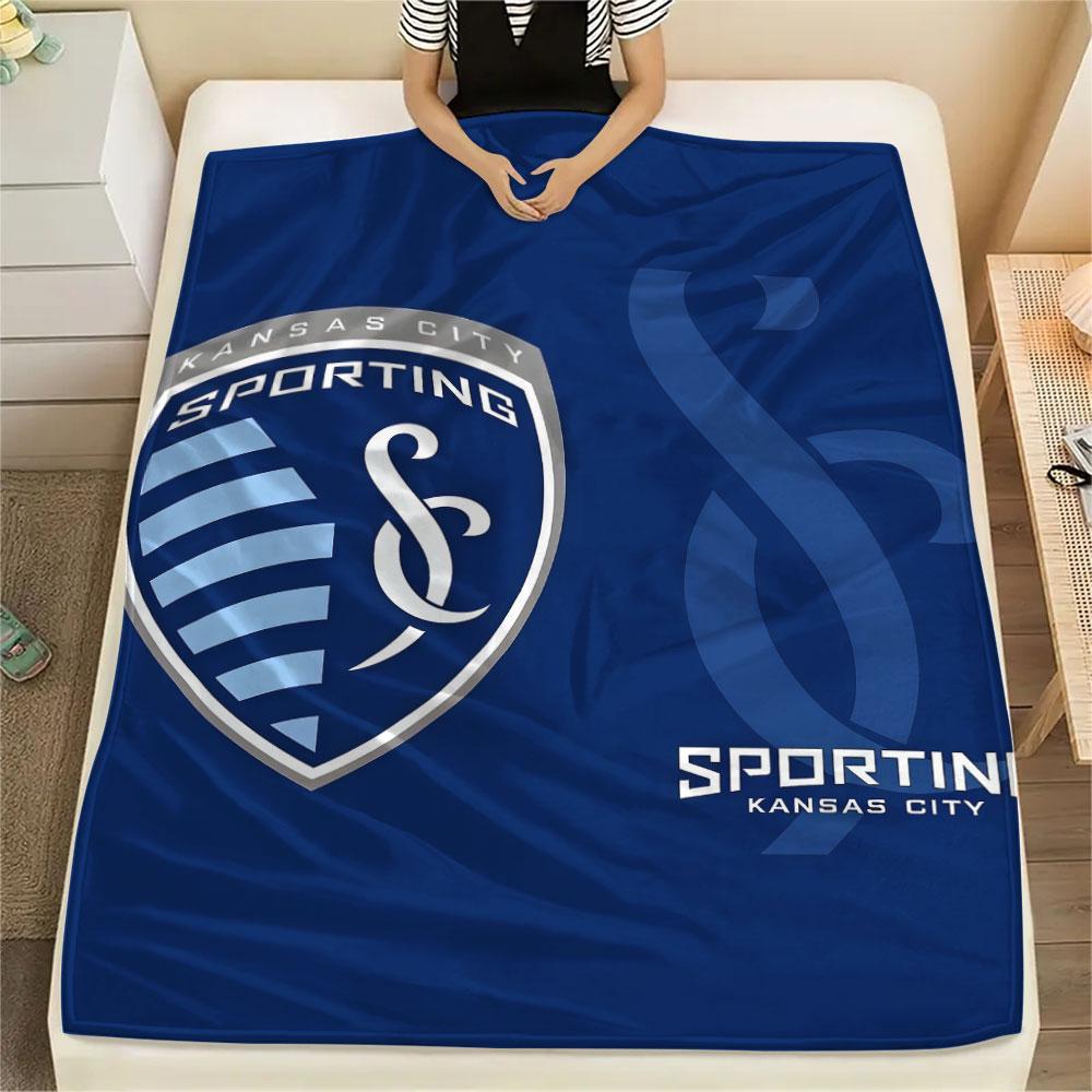 1PC Sporting Kansas City Patterned Flannel Blanket Suitable For All Seasons for Home Decor Warmth and Comfort Gifts Holiday Present