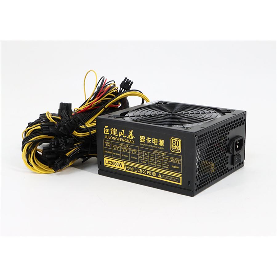2000W RGB Mining Power Supply Bitcoin Mining PSU PC Power Supply Computer Rig 8