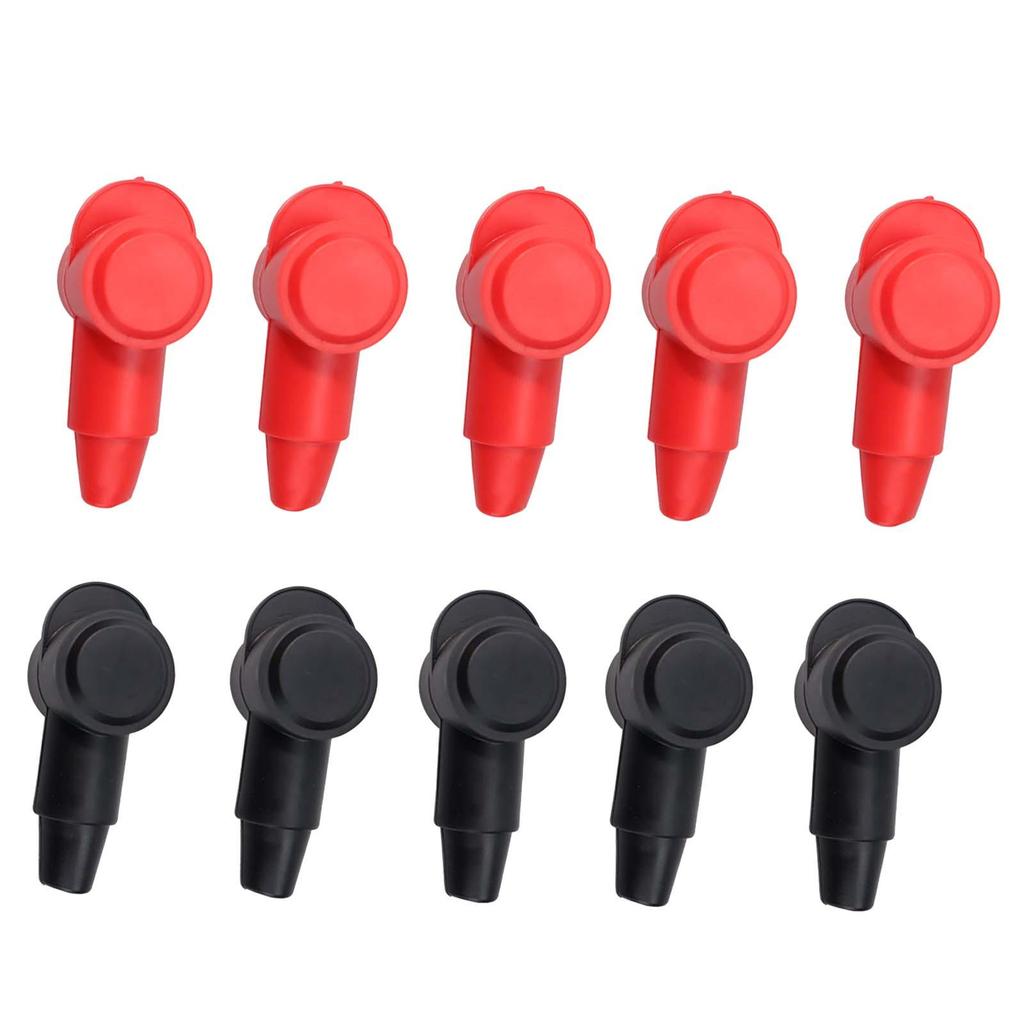Terminal Covers Terminal Protector Cover Flexible Positive Negative Red and Black Terminal Protector Shell for Marine