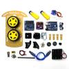 FPV Camera 2WD Smart Car For Robotics Projects Metal And Plastic Frame Adjustable Speed Control Built-in Distance Measurement