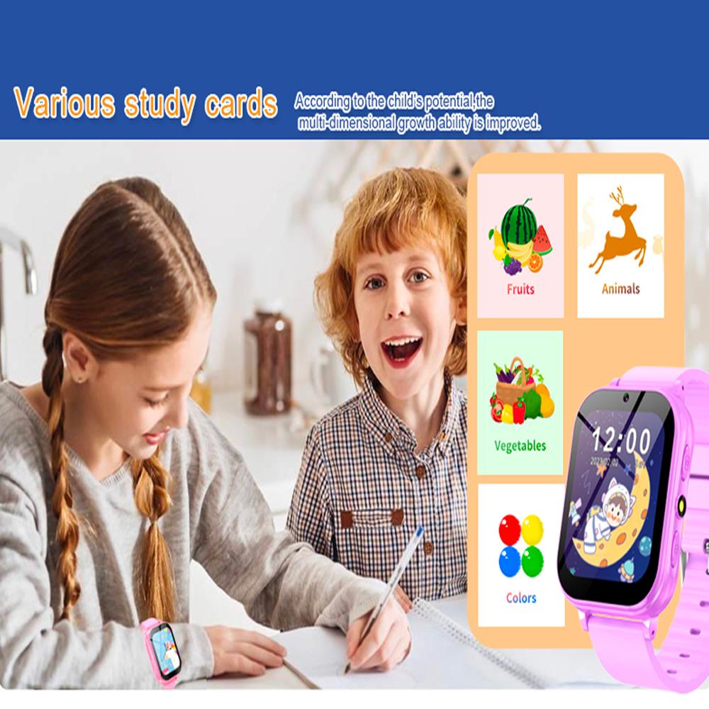 Детские игры, умные часы, камера, музыка, фонарик, шагомер, отслеживание привычек, детские умные часы для мальчиков и девочек, подарки
