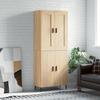 Highboard in Sonoma Oak Finish 69.5 x 34 x 180 cm Particleboard