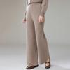 Women's High-Waist Wide-Leg Cashmere Blend Pants