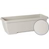 Jardiniere - GARDEN ID Teramo - Blanc 60 cm - Solidité - Réserve d'eau intégrée - Recyclé &amp; 100% recyclable - Volume pour plantes
