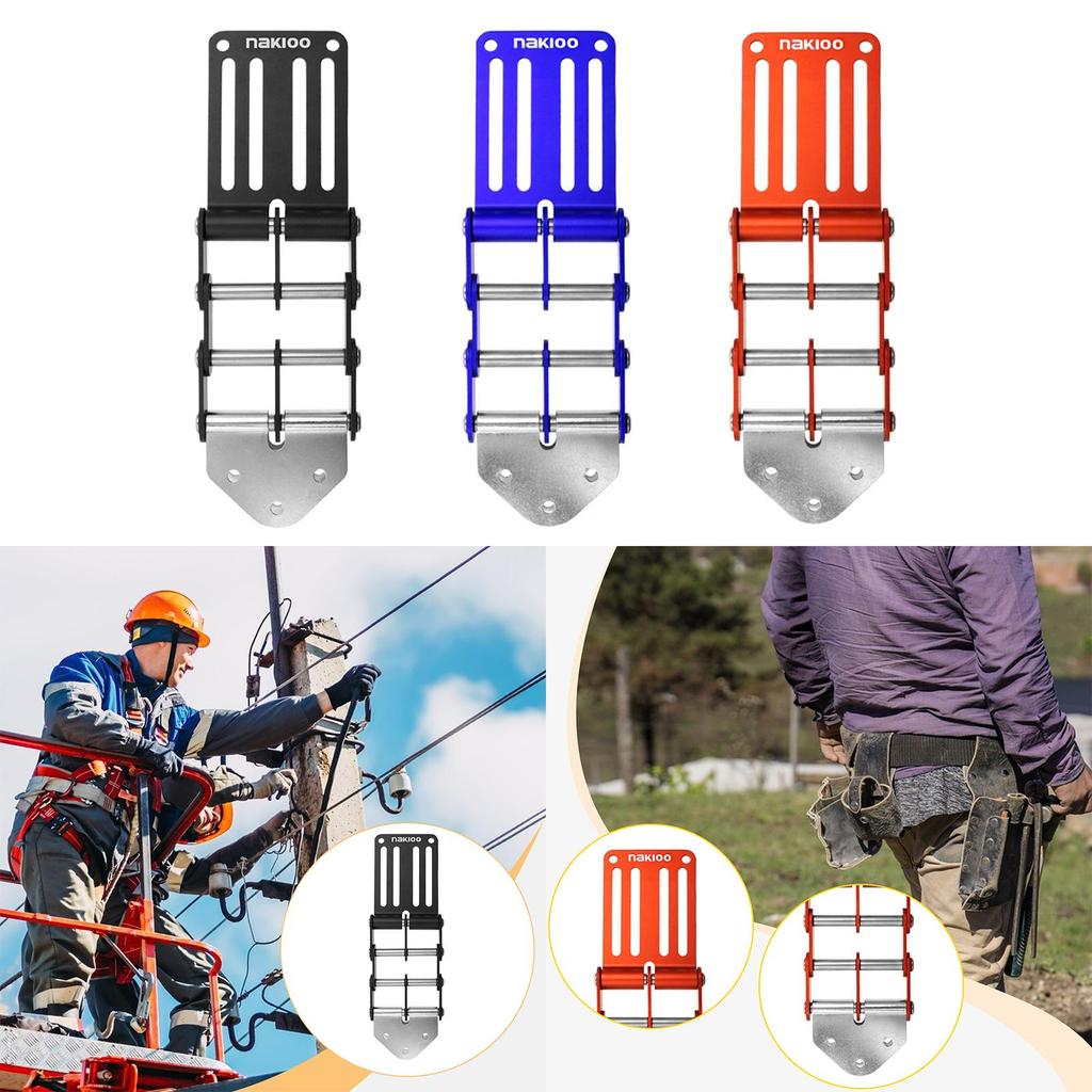 Quick Release Tool Belt Buckle Versatile for Electrician Stainless Steel Axle 53mm Width Adjustable Chain Clip Belt Attachment