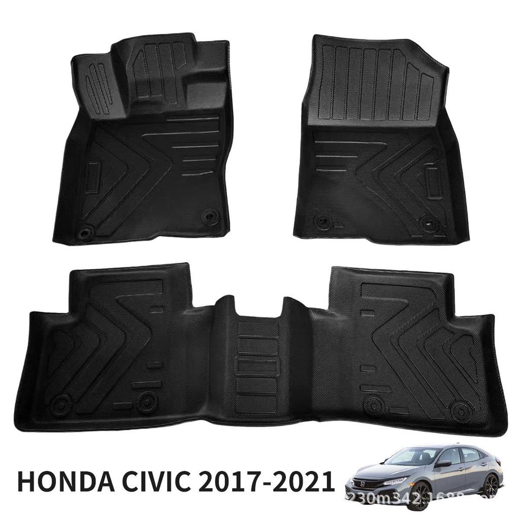 Водонепроницаемые ТПЭ коврики в салон автомобиля для Honda Civic 2017-2021 - Полное покрытие, Для конкретной модели автомобиля