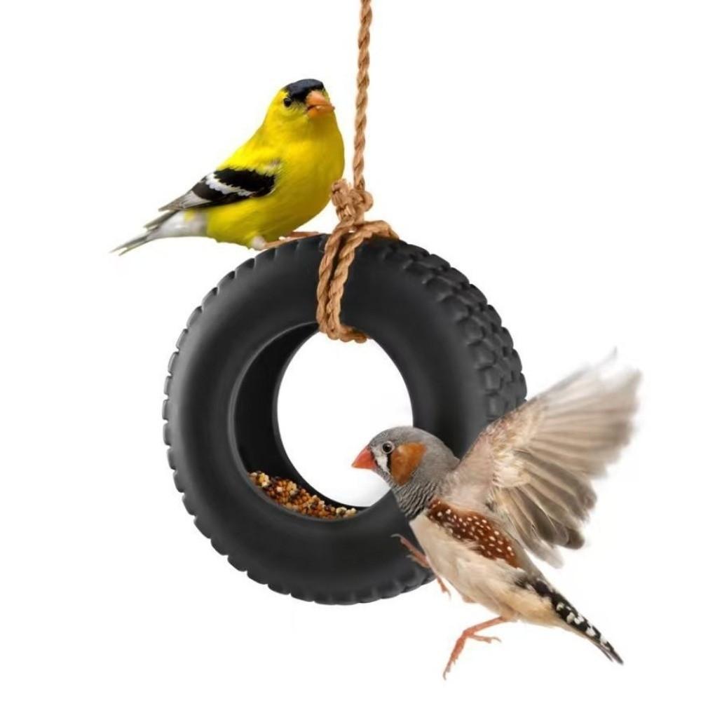 Waterproof Hanging Bird Feeding Bowl Handmade Bird Food Container Feeding Station Outdoor Backyard