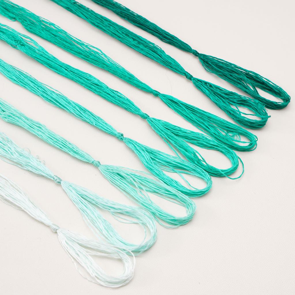 8шт x 20м шелковая нить с низкой круткой для изготовления украшений из бархатных цветов своими руками