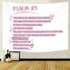 Pink Christian Tapestry Aesthetic Bible Verses Tapestries Wall Hanging Pink Wall Art for Teen Girls & Women Wall Tapestry for Bedroom Dorm Decor for