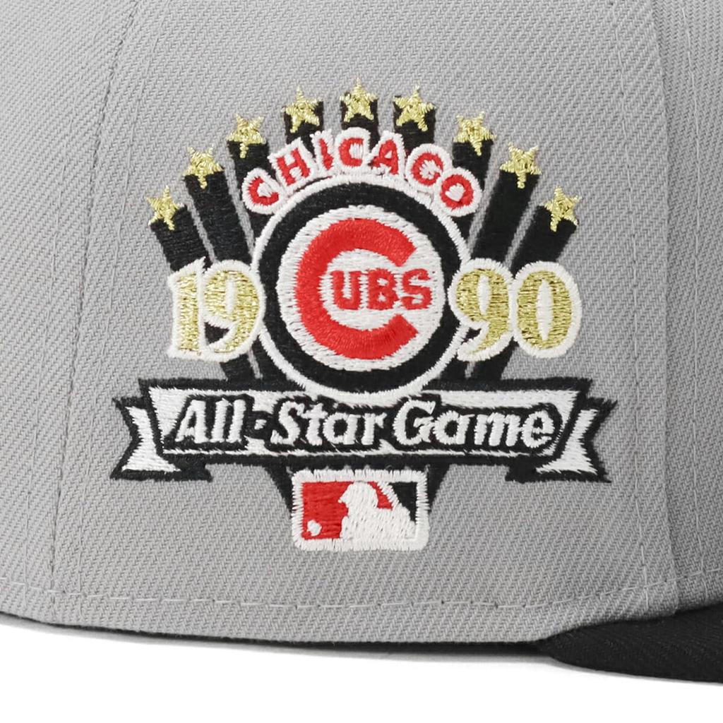 NEW ERA Cap 59FIFTY 2Tone MLB Chicago Cubs Side Patch Gray black 14562009 NER35C4087 7 1/4