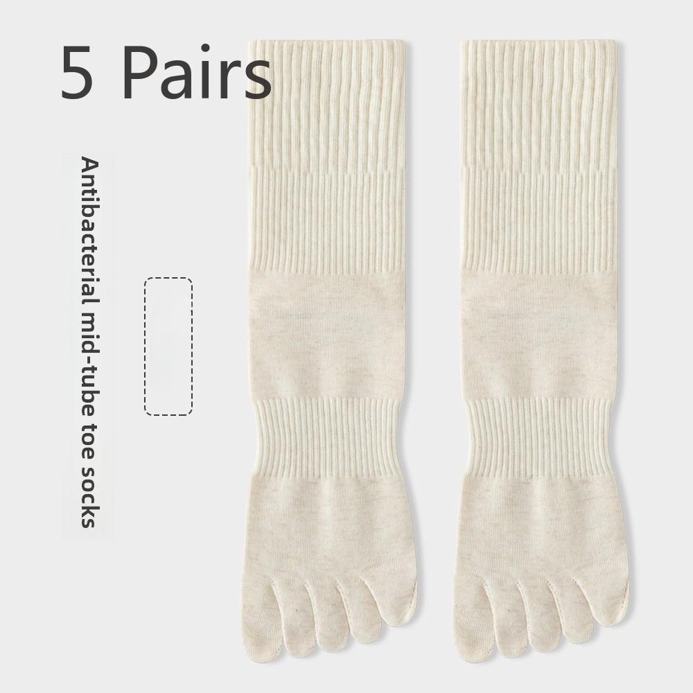 5 пар мужских весенних и осенних носков, новых, тонких, удобных, дышащих, впитывающих пот, дезодорирующих, в цилиндре, спортивных носков