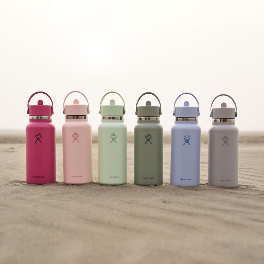 Stainless Steel Bottle Wide Mouth Flex Straw Wide Mouth Flex Straw 32oz 946ml Aloe Insulated Water Bottle Japanese (Authentic Product)