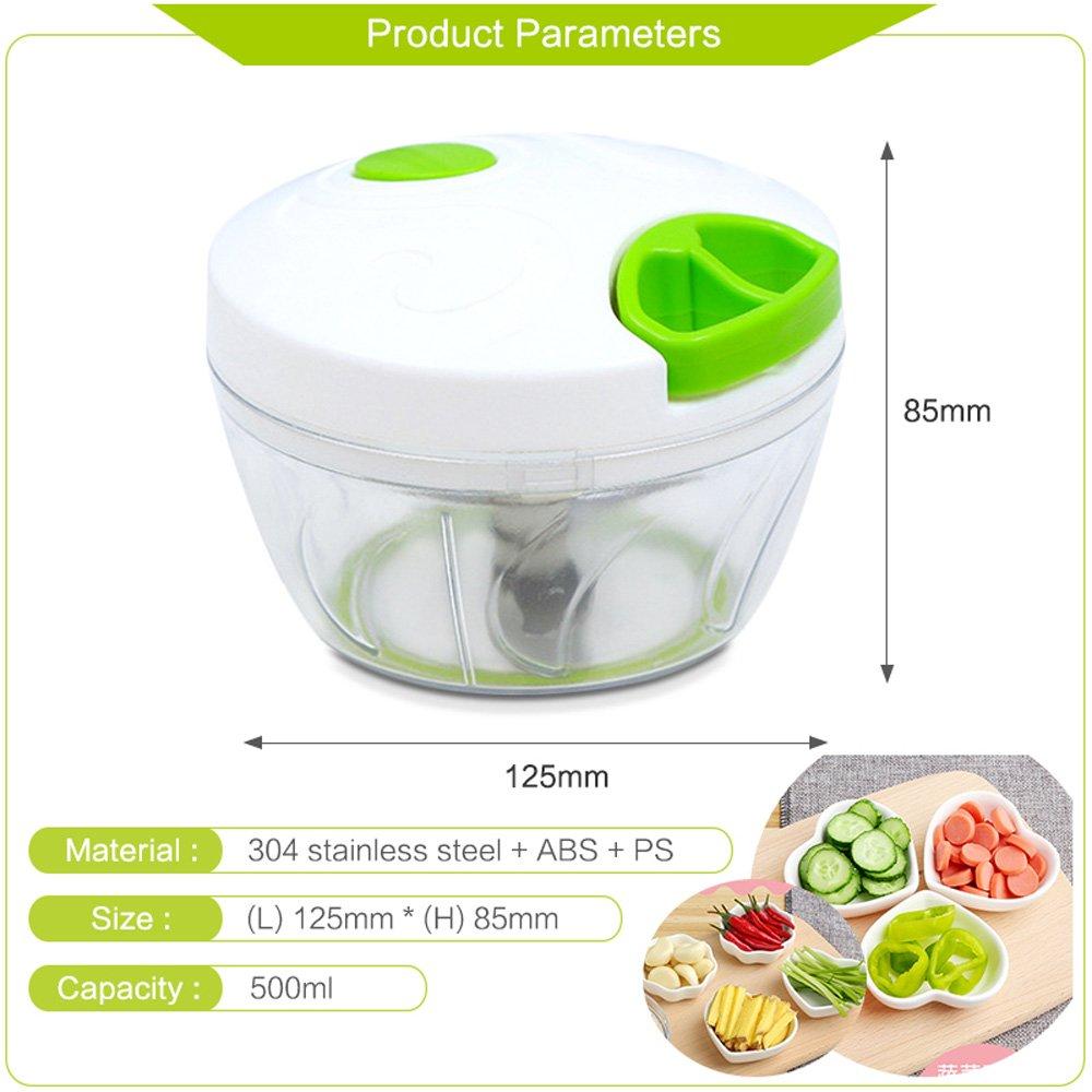 Zmart Small Manual Food Processor Food Chopper Vegetable Chopping Meat Machine Garlic