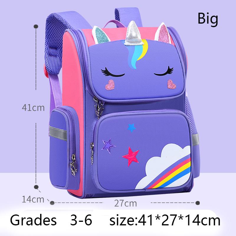 Детский рюкзак для девочки с большой вместимостью, водонепроницаемый, с принтом единорога, подростковый школьный рюкзак для детей от 2 до 16 лет, милый кавайный детский рюкзак