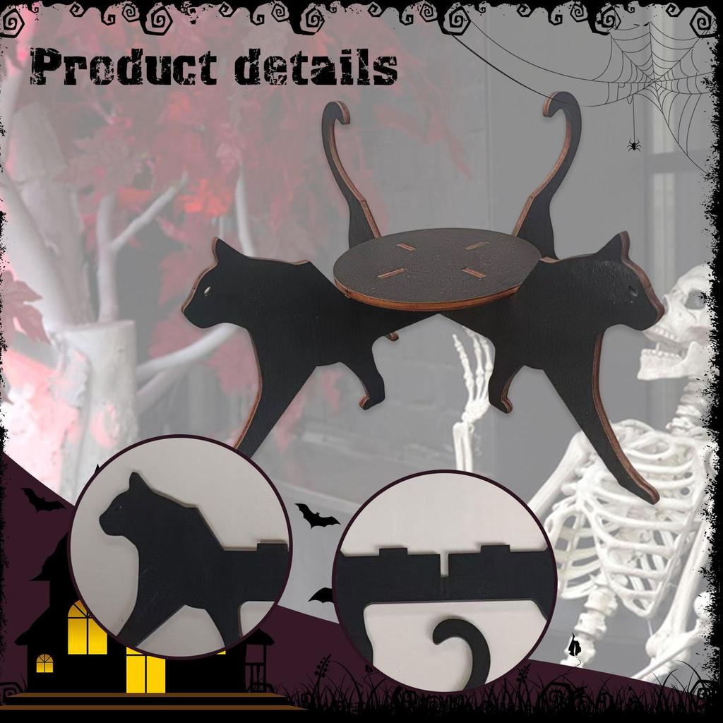 Подставка для растений в виде силуэта кошки, Стойка для дисплея, Декоративная, Деревянный держатель для цветочных горшков для помещений и улицы для отеля