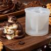 Xiaomi 3D Stacked Cat Dog Candle Silicone Mold Kitten Puppy Animal Family Aromatherapy Soap Gypsum Craft Mould Home Decor Gift