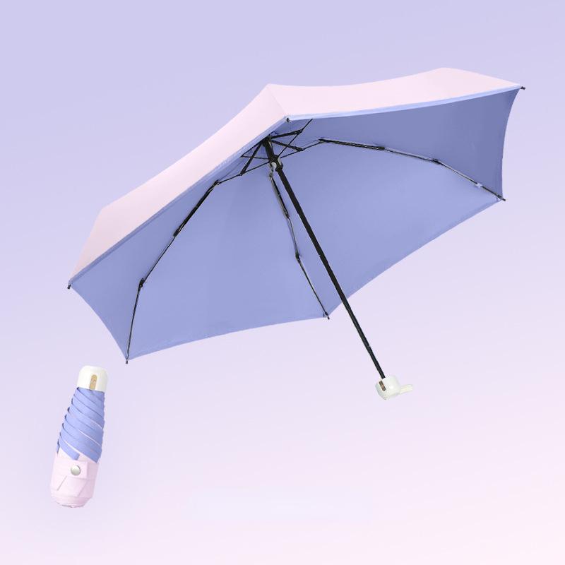 Sun Umbrella Small and Portable Capsule Umbrella Umbrella Female Sun and Rain Dual Use Sun Umbrella