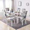 1/2/4/6 Pieces Printed Chair Cover Washable Big Elastic Kitchen Chair Covers Stretch Seat Slipcovers For Dining Room Home Decor
