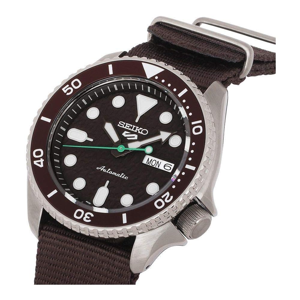 Seiko 5 Sports Automatic Men's Watch SRPD85K1 Stainless Steel 100m Water Resistant Black Dial