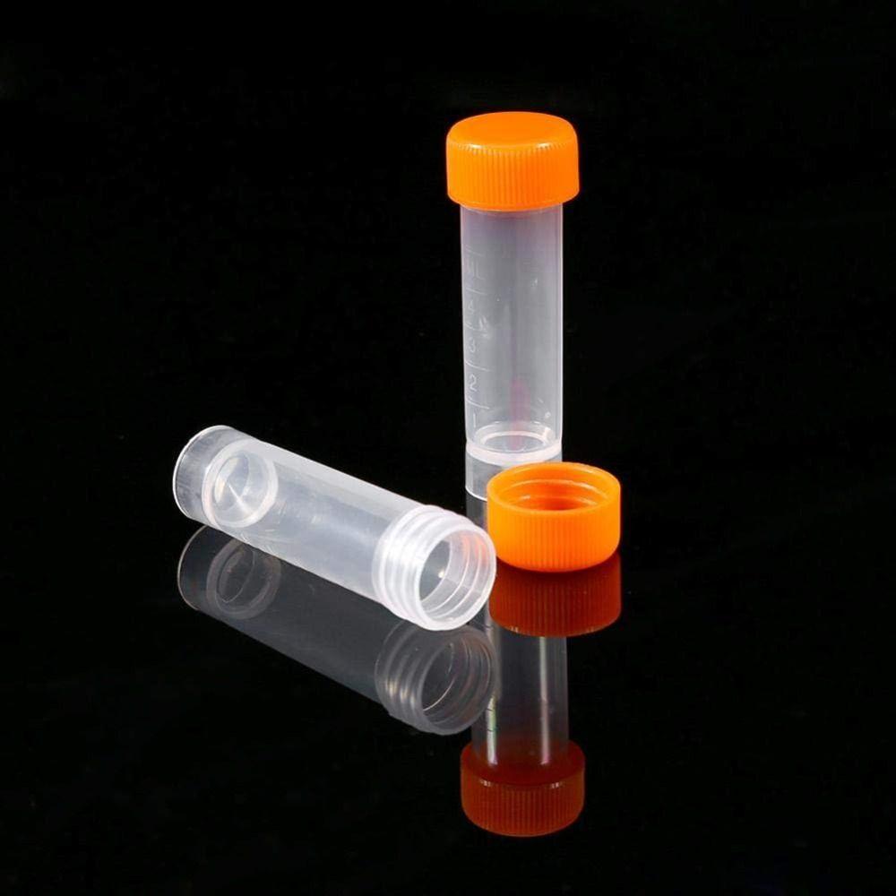5ML Plastic Test Tubes Graduated Marks  High-quality   for Laboratory 5ML Diameter