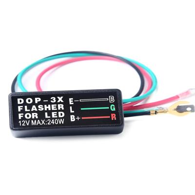 Универсальное мотоциклетное светодиодное реле-мигалка DOP-3X 12V, индикаторная лампа, реле указателя поворота для автомобиля, мотоцикла, внедорожника