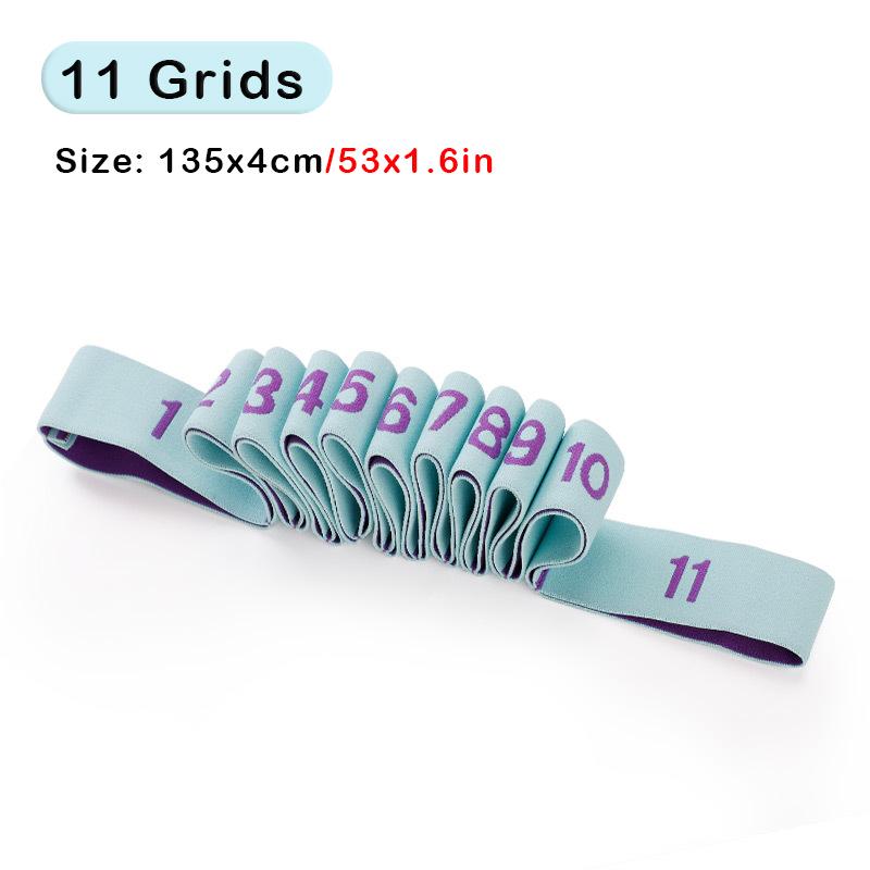 Ремень для йоги, многосекционный эластичный ремень для йоги, растягивающаяся лента для латинских танцев для взрослых и детей, фитнес-группы для спортзала