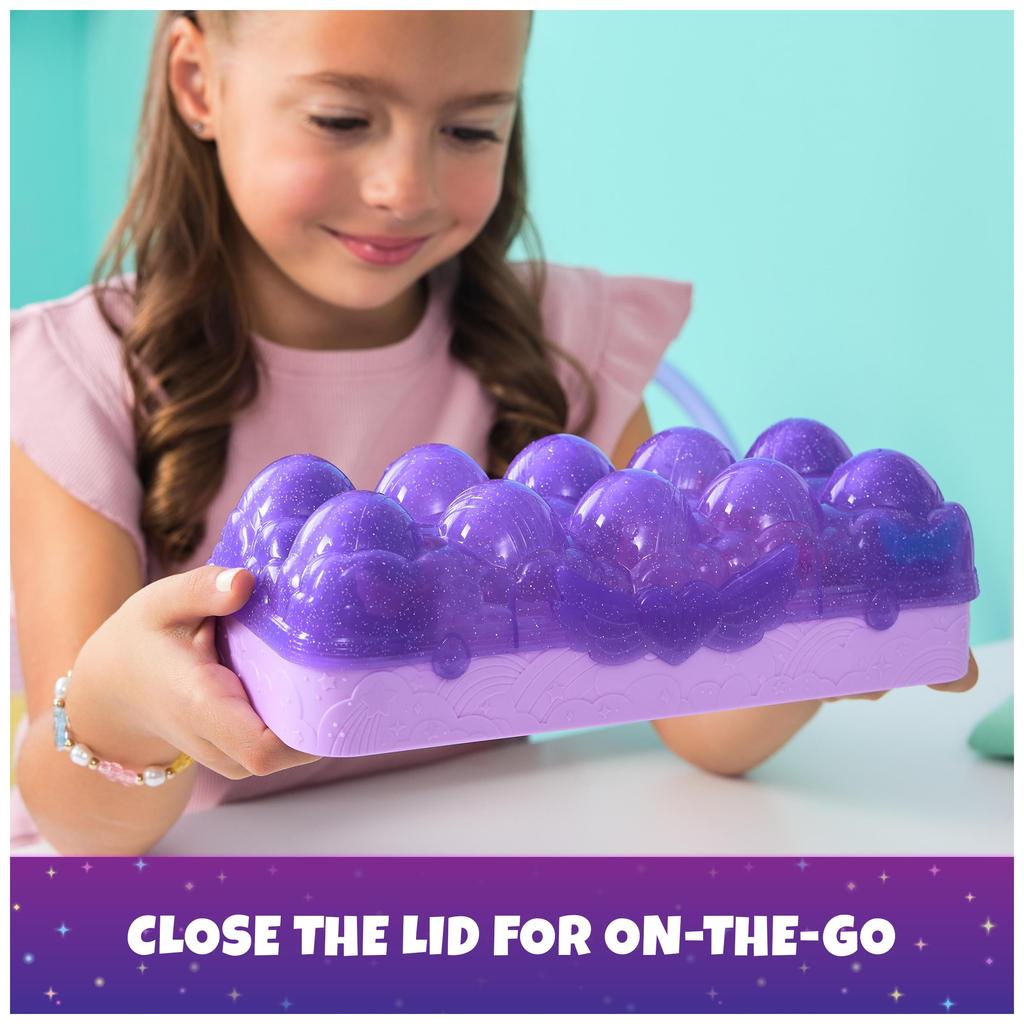 Hatchimals Alive, Neon Rainbow Egg Carton Toy with 5 Minifigures, Color Reveal Eggs & 11 Accessories, Kids Toy for Girls & Boys Ages 3+