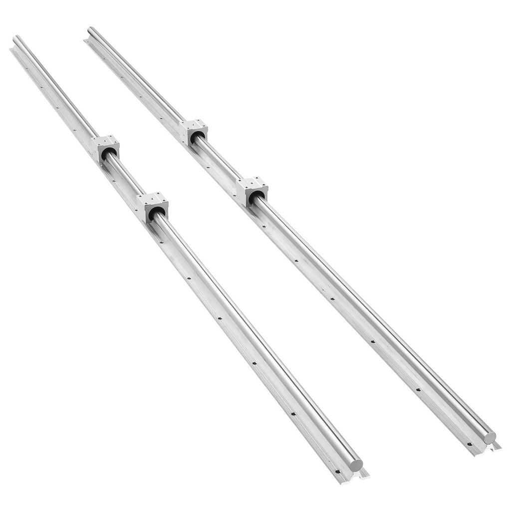 Linear Rail Kit, SBR20, 2Pcs 2000 mm (78.74 inch) Linear Motion Guide Rails and 4Pcs Bearing Slide Blocks, Fully Supported Shaft, for Cutting,
