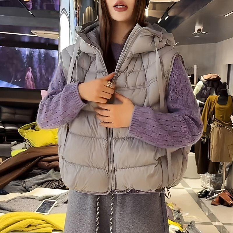 Fat mm plus size 50kg European goods new winter thickened warm vest foreign style versatile design outer vest