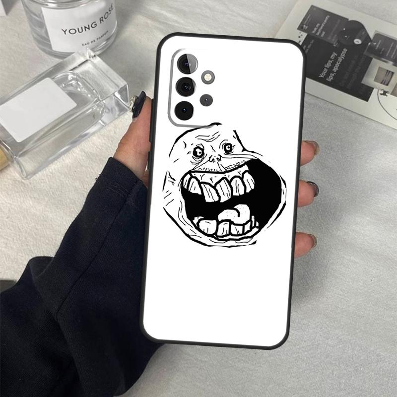 Чехол Meme Troll Face для Samsung Galaxy A14 A24 A34 A54 A51 A71 A13 A23 A33 A53 A73 A12 A22 A32 A52