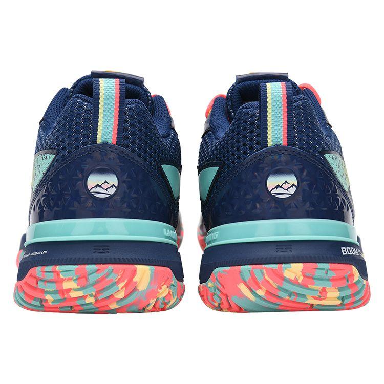 Li Ning Blade Pro Fabric Synthetic Leather TPU Non-Slip Wear-Resistant Breathable Low-Top Badminton Shoes Unisex Shoes Dark-Blue AYAT005-2