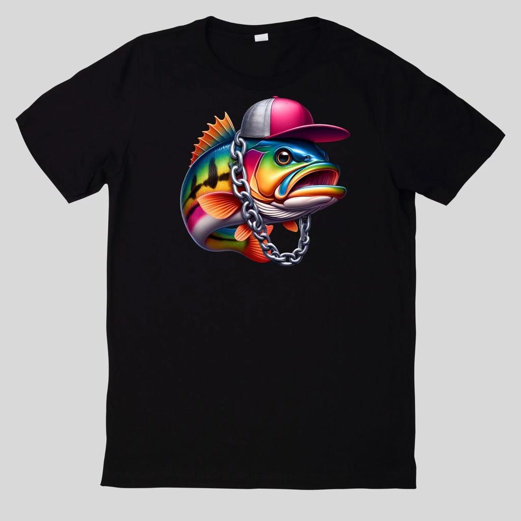 T-Shirt Aquarell Lustiges Bassangeln