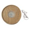 Round Wooden LED Light Base Multicolor USB Display Night Lamp Holder  Bars