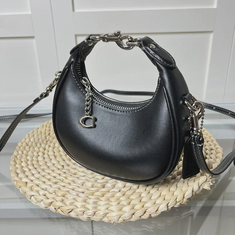 "2024 Women's Jonie Mini Retro Half-Moon Underarm Crossbody Bag"