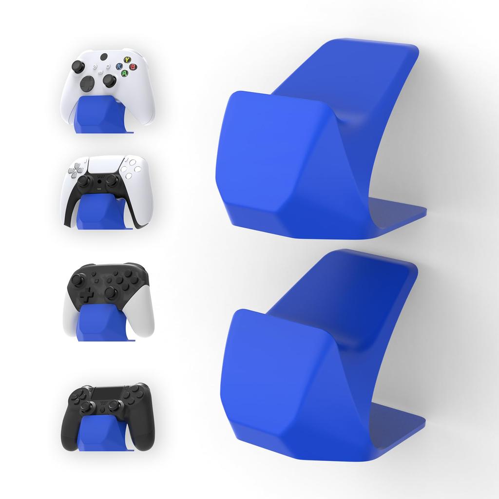 PlayVital Game Controller Stand for PS5 and PS4 Display Stand Holder for Xbox Series Controllers and Switch Pro Storage Stand for Controllers