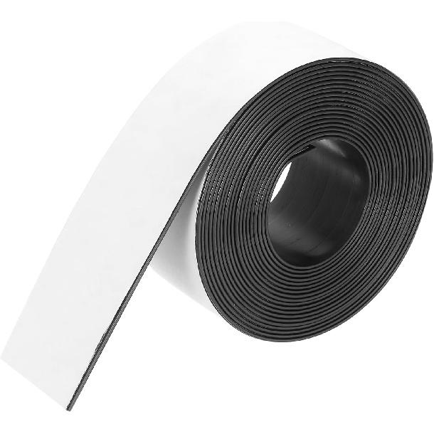 MECCANIXITY Магнитная лента 16,4 фута x 3/8" Ширина x 1/16" Толщина Магнитная лента Наклейки Самоклеящиеся для Белых досок Холодильника и DIY