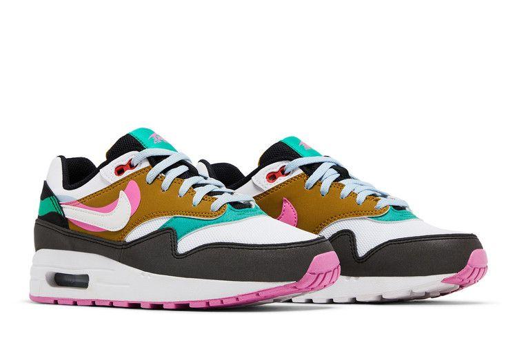 Kids' Sneakers Nike Air Max 1 SE Dance (GS) Black/White/Playful Pink/Stadium Green