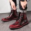 High Quality Men Flat Designer Chelsea Wedding Dress Shoes Antiskid Outdoor Business Ankle Boot New Wedding Oxford Boots