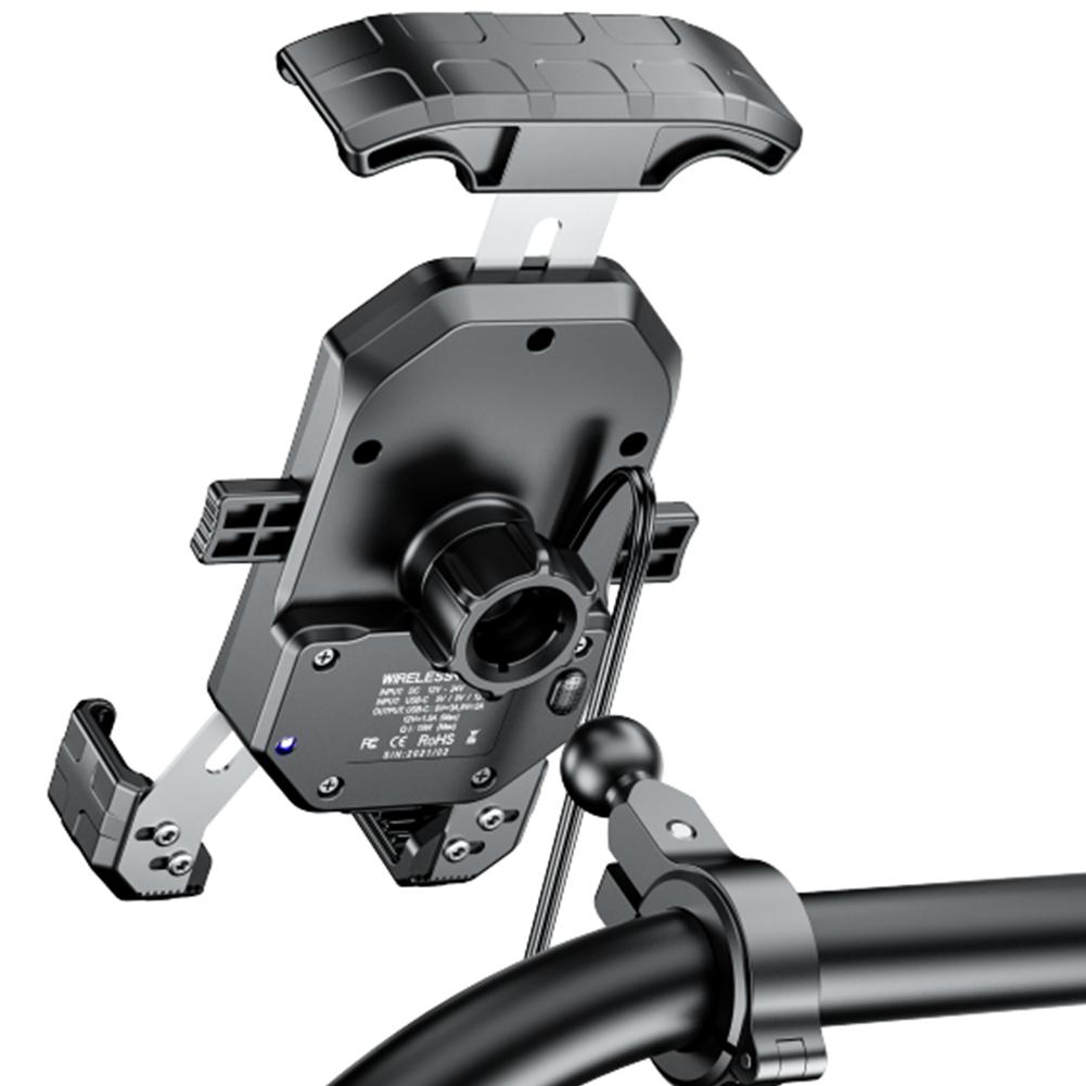 15 Вт беспроводное зарядное устройство держатель для телефона на мотоцикле USB QC2.0/3.0 держатель для сотового телефона поддержка телефона на мотоцикле для электровелосипеда мотоцикла