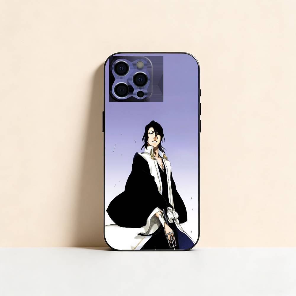 B-Bleach K-Kuchiki Byakuya Чехол для телефона For iPhone 17,16,15,14,13,12,11 Plus,Pro Max,XS,Мягкий силиконовый черный чехол