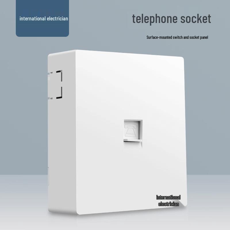 Двухклавишный настенный выключатель и панель розетки типа 86 с открытой проводкой и пятью отверстиями