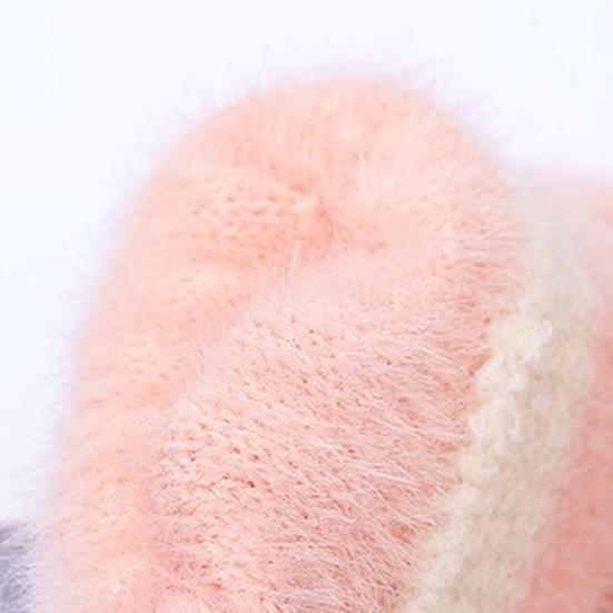 Пушистые варежки-трансформеры Пушистые теплые перчатки без пальцев с откидными клапанами Зимние мягкие