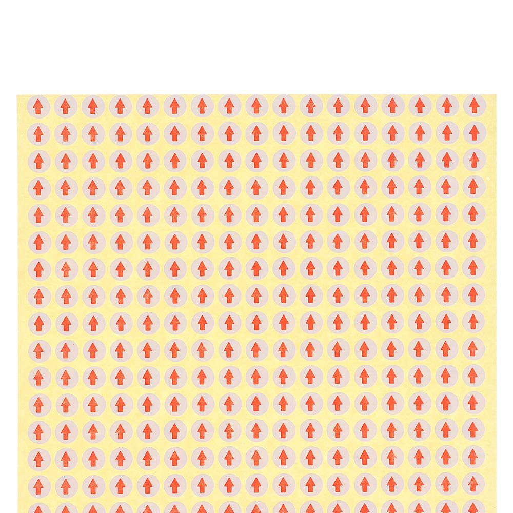 Red Copper Plate Sticker 15 Pcs Arrow Stickers Defect Indicator Office