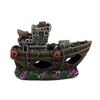 Aquarium Aquarium Landscaping Decoration Decor Mini Shipwreck Crafts Ornaments Resin Boat Shape Fish Tank Decoration Accessories