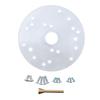 Comprehensive Brass Router Guide Bushing Set with Acrylic Base Plate Suitable for Various Woodworking Applications