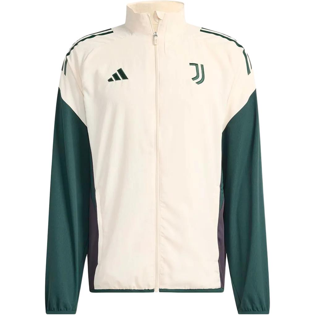 adidas Мужская куртка на молнии с длинным рукавом и логотипом Juventus JN7471