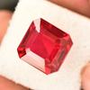 Natural Red Ruby Loose Gemstone 18 ct Square Cut for Wedding for Jewelry Making and Gem Collections