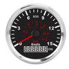 85mm GPS Speedometer 0‑17MPH 15 Knots IP67 Red Backlight LCD Display for 12 24V Cars Boats Yachts RVs