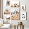 Landscape Poster Home Decor Nordic Canvas Painting Modern Autumn Grass Flower Animal Scenery Picture Wall Art Print for Bedroom